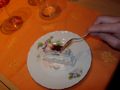 Dessert: (au�er Konkurrenz), Fertig-Eis-Schoko-Schnitte? 