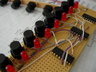 controlboard - 8+4 Tasten und 8 Leds